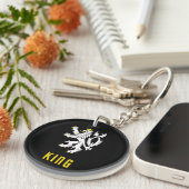 Koning Leeuw Crest Sleutelhanger (Voorkant Rechts)