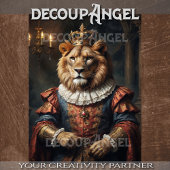 Koning Leeuw -Decoupage- Tissuepapier