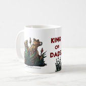Koning Lion en Cubs, koning van de Dads-Mok Koffiemok (Voorkant links)