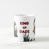 Koning Lion en Cubs, koning van de Dads-Mok Koffiemok (Center)