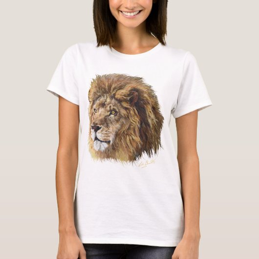 Koning Lion T-Shirt, Vrouw T-shirt (Voorkant)