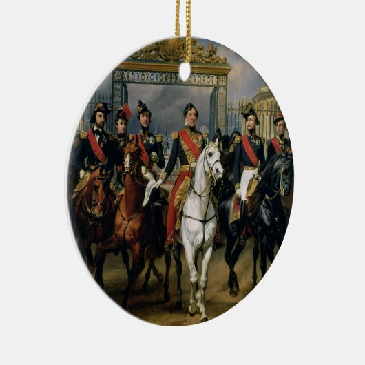 Koning Louis-Philippe (1773-1850) van Frankrijk en Keramisch Ornament (Rechts)