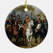 Koning Louis-Philippe (1773-1850) van Frankrijk en Keramisch Ornament (Achterkant)