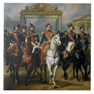 Koning Louis-Philippe (1773-1850) van Frankrijk en Tegeltje