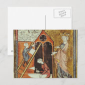 Koning Louis VI De bouw van Briefkaart (Voorkant / Achterkant)