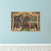 Koning Louis XIV Veroordelingen van gelijktijdige  Canvas Afdruk (Insitu (Houten vloer))