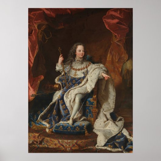 Koning Louis XV als kind van Riqaud Poster (Voorkant)