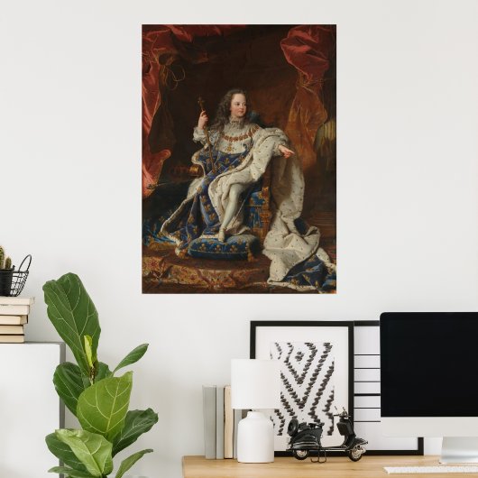 Koning Louis XV als kind van Riqaud Poster (Thuiskantoor)