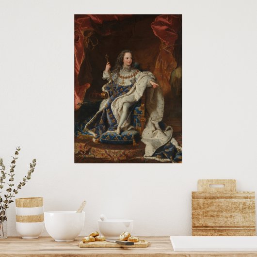 Koning Louis XV als kind van Riqaud Poster (Keuken)
