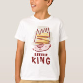 Koning maar eerst koffie nodig t-shirt (Voorkant)