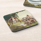 Koning Manco Capac en koningin Coya Mama ontvangen Drankjes Onderzetter (Linkerzijde)