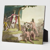 Koning Manco Capac en koningin Coya Mama ontvangen Fotoplaat (Zijkant)