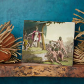 Koning Manco Capac en koningin Coya Mama ontvangen Fotoplaat (Zijkant)