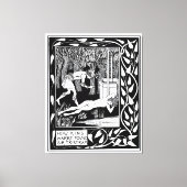 Koning Mark en Sir Tristram Canvas Afdruk (Voorkant)