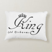Koning met Kroon Accent Kussen (Achterkant)
