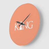 koning met schaakstuk grote klok (Hoek)