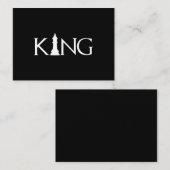koning met schaakstuk informatiekaartje (Voorkant / Achterkant)