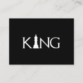koning met schaakstuk informatiekaartje (Voorkant)
