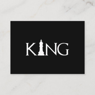 koning met schaakstuk informatiekaartje
