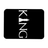 koning met schaakstuk magneet (Horizontaal)