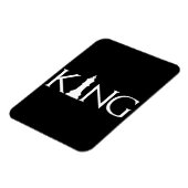 koning met schaakstuk magneet (Linkerzijde)