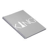 koning met schaakstuk notitieboek (Rechterzijde)
