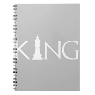 koning met schaakstuk notitieboek