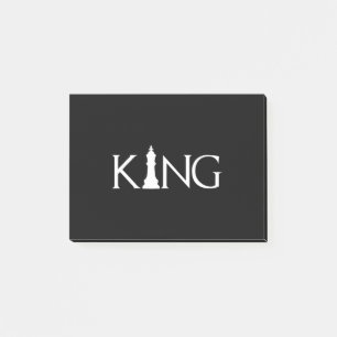 koning met schaakstuk post-it® notes