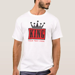 Koning – Minimaal Kroon Grafische Kunst T-shirt