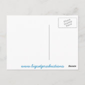 Koning Monty en Prins Marvin op hun Hoversleds Briefkaart (Achterkant)