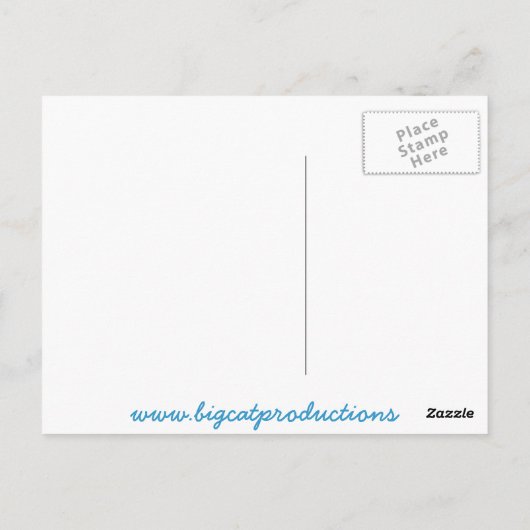 Koning Monty en Prins Marvin op hun Hoversleds Briefkaart (Achterkant)