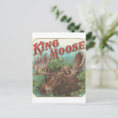 koning Moose Briefkaart (Staand voorkant)