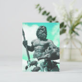 koning neonroman mythologie briefkaart (Staand voorkant)