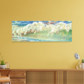 Koning Neptunus Paarden van Walter Crane Canvas Afdruk (Insitu (Woonkamer))
