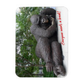 Koning Nyani pauzeert. NYC — fotomagneet Magneet (Verticaal)