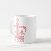 Koning of Koningin Kroon Koffiemok (Voorkant links)