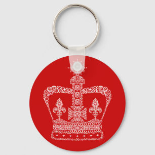 Koning of Koningin Kroon Sleutelhanger