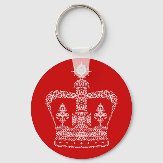 Koning of Koningin Kroon Sleutelhanger (Voorkant)