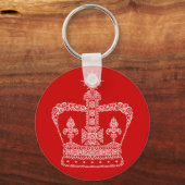 Koning of Koningin Kroon Sleutelhanger (Voorkant)