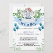 Koning Olifant Kroonprins Viering Kaart (Voorkant)