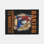 Koning omdat moord verkeerd is leuk Halloween Fleece Deken (Voorkant (Horizontaal))