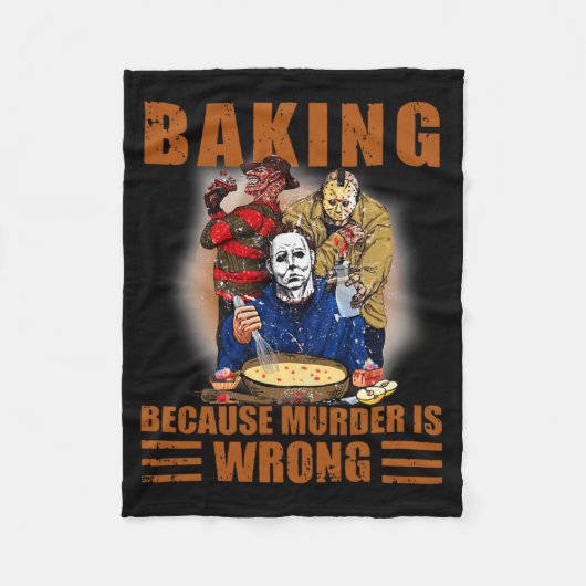 Koning omdat moord verkeerd is leuk Halloween Fleece Deken (Voorkant)