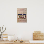 Koning omringd door courtiers poster (Keuken)
