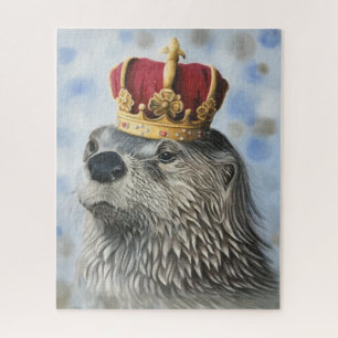 Koning Otto van Otterburg, vooraan zijn naam Legpuzzel