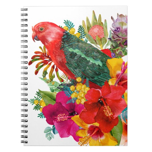 Koning Papegaai Tropisch Notitieboek (Voorkant)