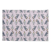 Koning Penguin Frenzy Kussenslopen (Dusty Pink) (Achterkant-Links)