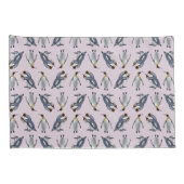 Koning Penguin Frenzy Kussenslopen (Dusty Pink) (Achterkant-Rechts)