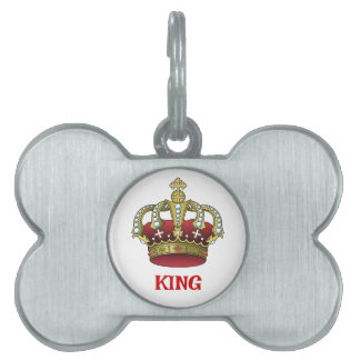 Koning Personaliseer Huisdieren Naamplaatje