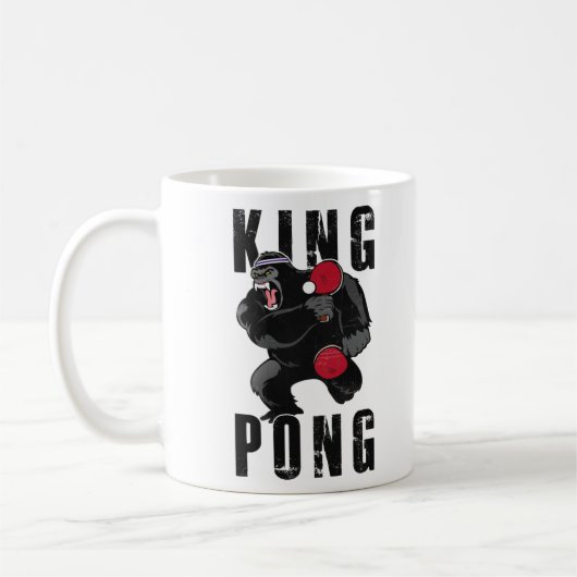  koning Pong - pingpong Tennis Koffiemok (Links)