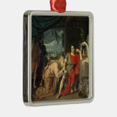 Koning Priam smeekt Achilles om terug te keren Metalen Ornament (Rechts)